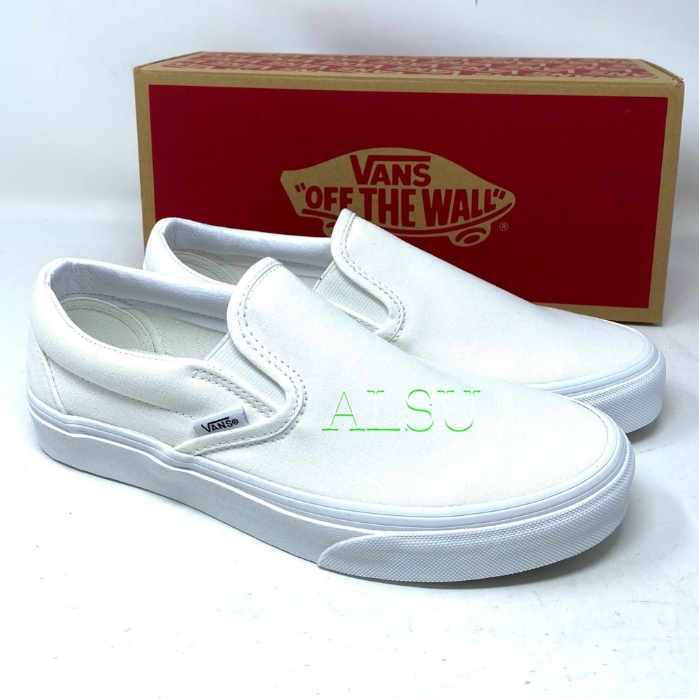 VANS Classic Slip On Canvas True White Casual Shoes Men’s Size VN000EYEW00 - Picture 8 of 9